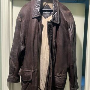 Marc New York Dark Brown Leather Jacket